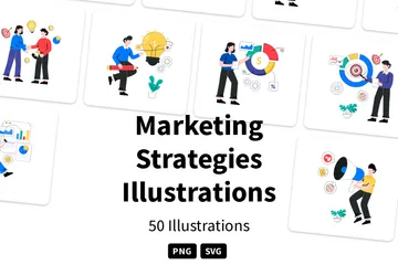 Marketing Strategies Illustration Pack