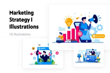 Marketing Strategy 1 Illustration Pack