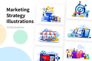 Marketing Strategy Illustration Pack