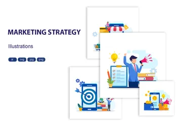 Marketing Strategy Illustration Pack