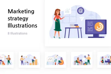 Marketing Strategy Illustration Pack