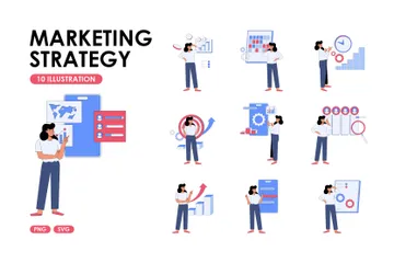 Marketing Strategy Illustration Pack