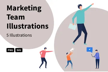 Marketing Team Illustration Pack