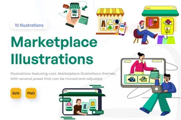 Marketplace Illustration Pack