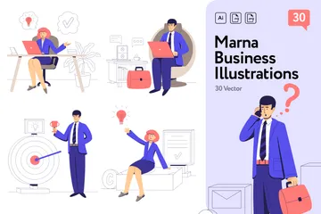 Marna Business Illustration Pack