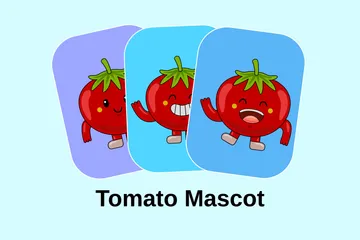 Mascota del tomate Paquete de Ilustraciones