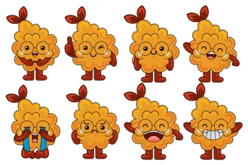 Mascotte de tempura Pack d'Illustrations