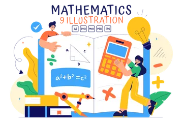 Matemáticas Paquete de Ilustraciones