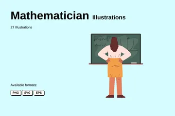 Mathematician Illustration Pack