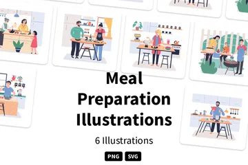 Meal Preparation Illustration Pack