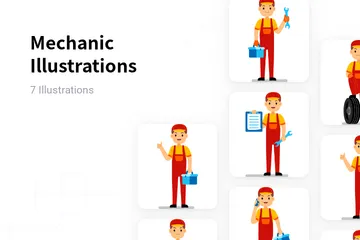 Mechanic Illustration Pack