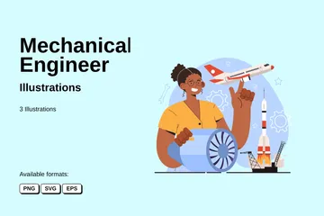 Mechanical Engineer Illustration Pack