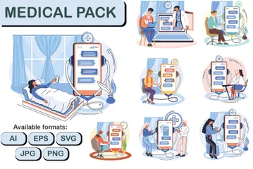 Médical Pack d'Illustrations