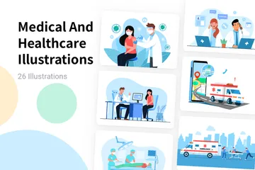 Medical And Healthcare Illustration Pack