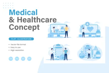 Medical And Healthcare Illustration Pack