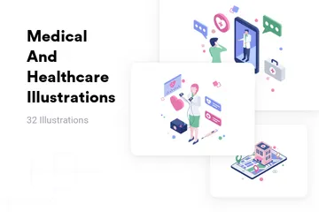 Medical And Healthcare Illustration Pack