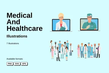 Medical And Healthcare Illustration Pack