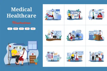 Medical And Healthcare Illustration Pack