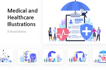 Medical And Healthcare Illustration Pack