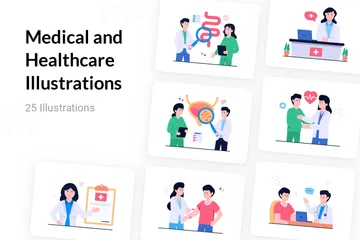 Medical And Healthcare Illustration Pack