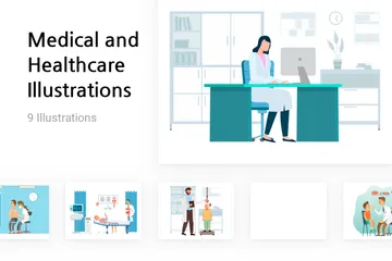 Medical And Healthcare Illustration Pack