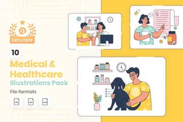 Medical And Healthcare Illustration Pack