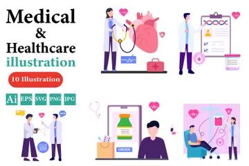 Medical And Healthcare Illustration Pack