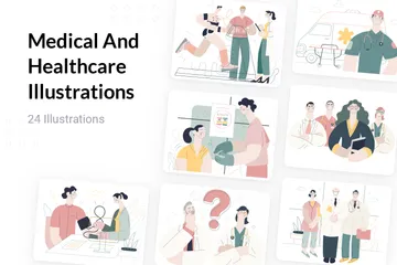 Medical And Healthcare Illustration Pack