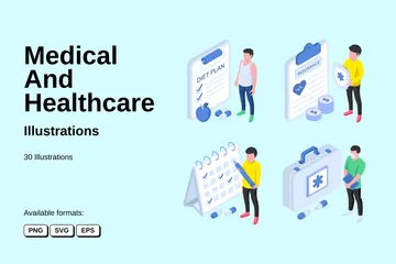 Medical And Healthcare Illustration Pack