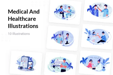 Medical And Healthcare Illustration Pack