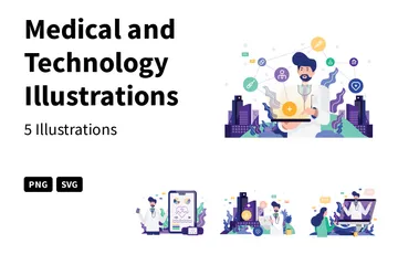 Medical And Technology Illustration Pack