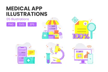 Medical App Illustration Pack