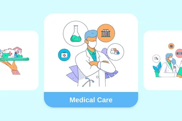 Medical Care Illustration Pack