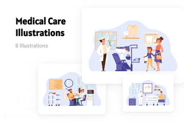 Medical Care Illustration Pack