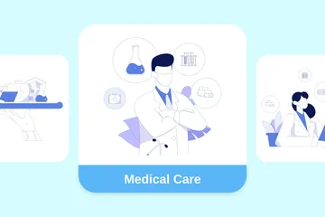 Medical Care Illustration Pack