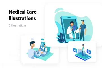 Medical Care Illustration Pack