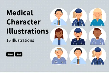 Medical Character Illustration Pack