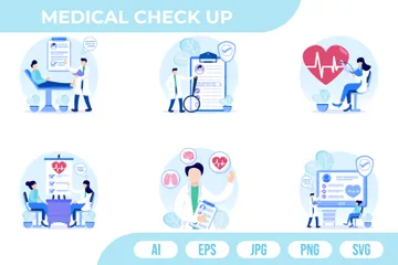 Medical Check Up Illustration Pack