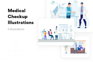 Medical Checkup Illustration Pack