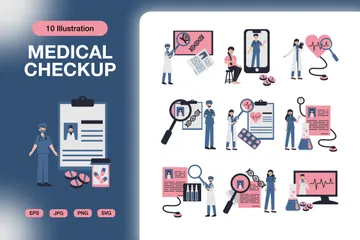 Medical Checkup Illustration Pack