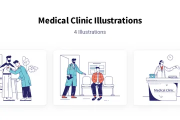 Medical Clinic Illustration Pack