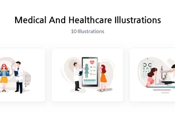 Médical et soins de santé Pack d'Illustrations