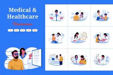 Medical & Healthcare Illustration Pack