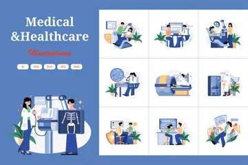 Medical & Healthcare Illustration Pack