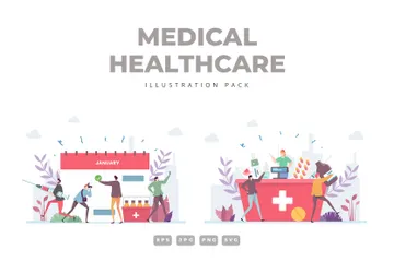 Medical Healthcare Illustration Pack