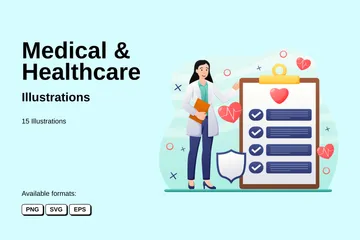 Medical & Healthcare Illustration Pack