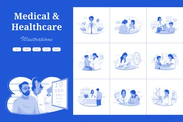 Medical & Healthcare Illustration Pack