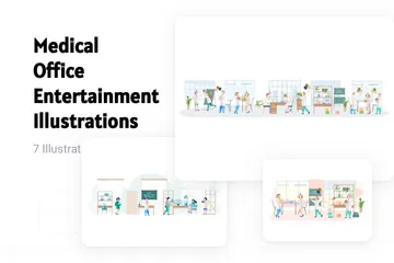 Medical Office Entertainment Illustration Pack