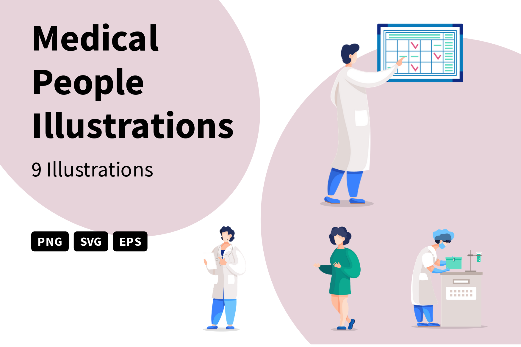 Premium Medical People Illustration pack from People Illustrations