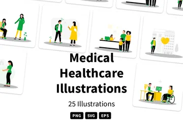 Soins de santé médicaux Pack d'Illustrations